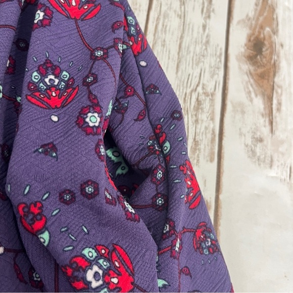 LuLaRoe Amelia Purple Dress‎ Size xs pockets - Picture 4 of 14